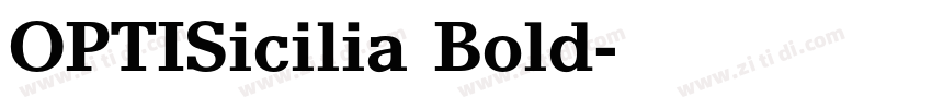 OPTISicilia Bold字体转换